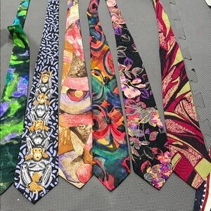 Adolfo Artistic , Gail Mackenzie, Men's Tie Collection - Green, Blue, Red, Black